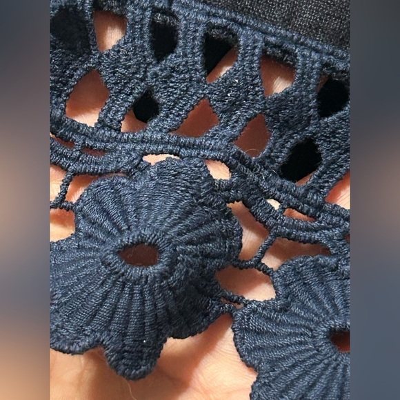 Bellambra Italy Linen Crochet Plus Size Dress Swimsuit Coverup - Picture 8 of 9